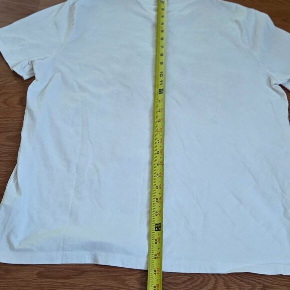 Men's Tommy Hilfiger Size Large Gold Embroidered Established Logo Crest T-Shirt - Picture 11 of 12